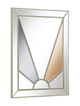 Coaster Calixte Rectangular Wall Mirror Champagne and Grey Model 962909